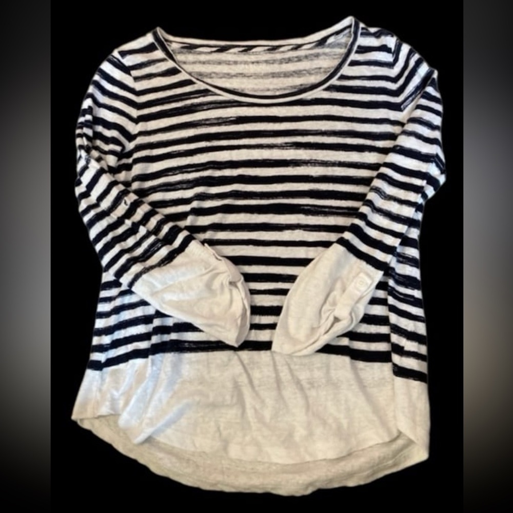 Talbots boat neck medium striped shirt - Picture 3 of 11